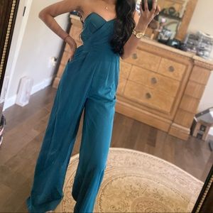 Teal Express jumpsuit